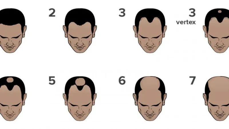 Faze opadanja kose kod muškaraca – Norwood skala